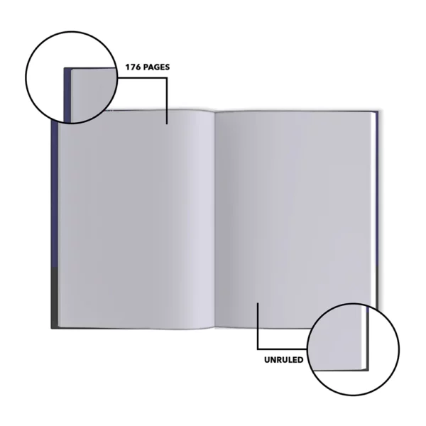 Classmate Pulse Flexi Bound Journals, A5 size, 176 pages, Unruled, Hard Cover - Image 4
