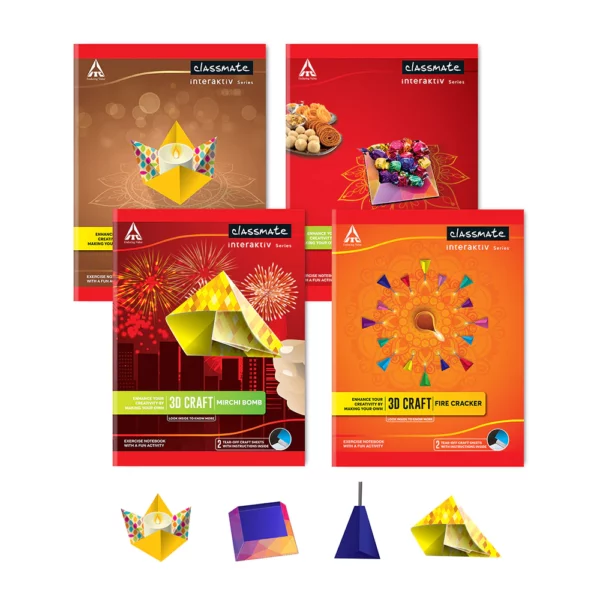 Classmate 3D Craft notebooks, 24.0 cm x 18.0 cm, 172 pages, Ruled, Soft Cover - Image 2