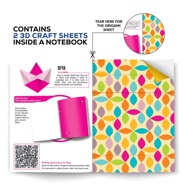 Classmate 3D Craft notebooks, 24.0 cm x 18.0 cm, 172 pages, Ruled, Soft Cover - Image 8