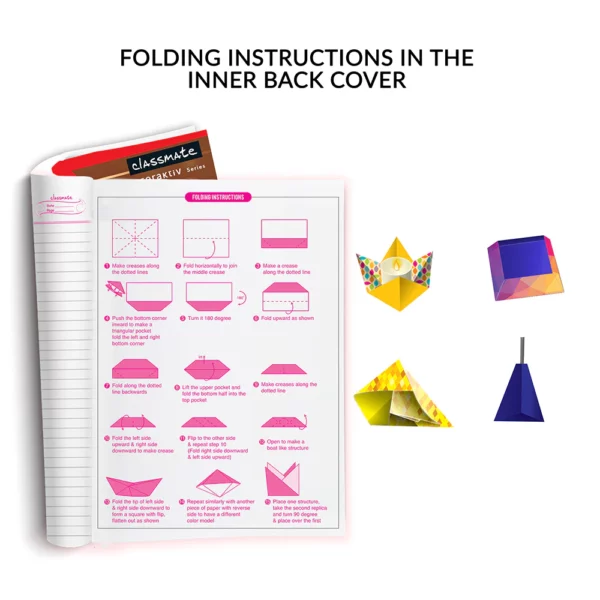 Classmate 3D Craft notebooks, 24.0 cm x 18.0 cm, 172 pages, Ruled, Soft Cover - Image 7