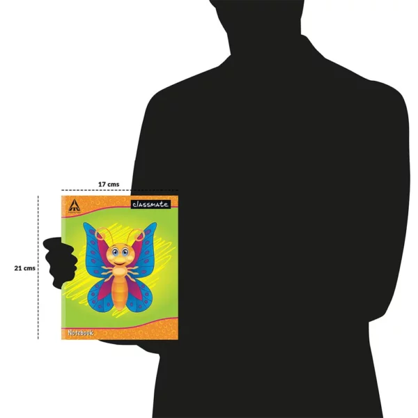 Classmate Notebook, 21.0 cm x 17.0 cm, 96 pages, Four Lines With Gap, Hard - Image 3