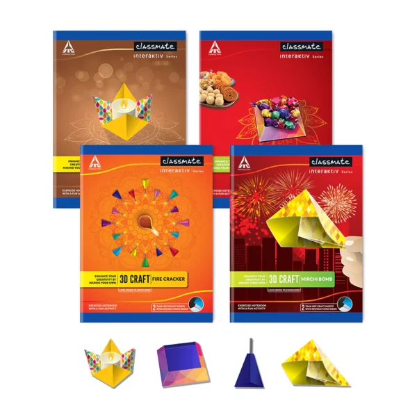Classmate 3D Craft notebooks, 24.0 cm x 18.0 cm, 172 pages, Unruled, Soft cover - Image 8