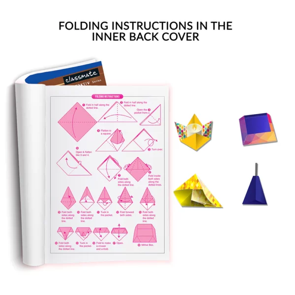 Classmate 3D Craft notebooks, 24.0 cm x 18.0 cm, 172 pages, Unruled, Soft cover - Image 4