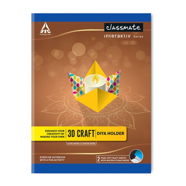Classmate 3D Craft notebooks, 24.0 cm x 18.0 cm, 172 pages, Unruled, Soft cover
